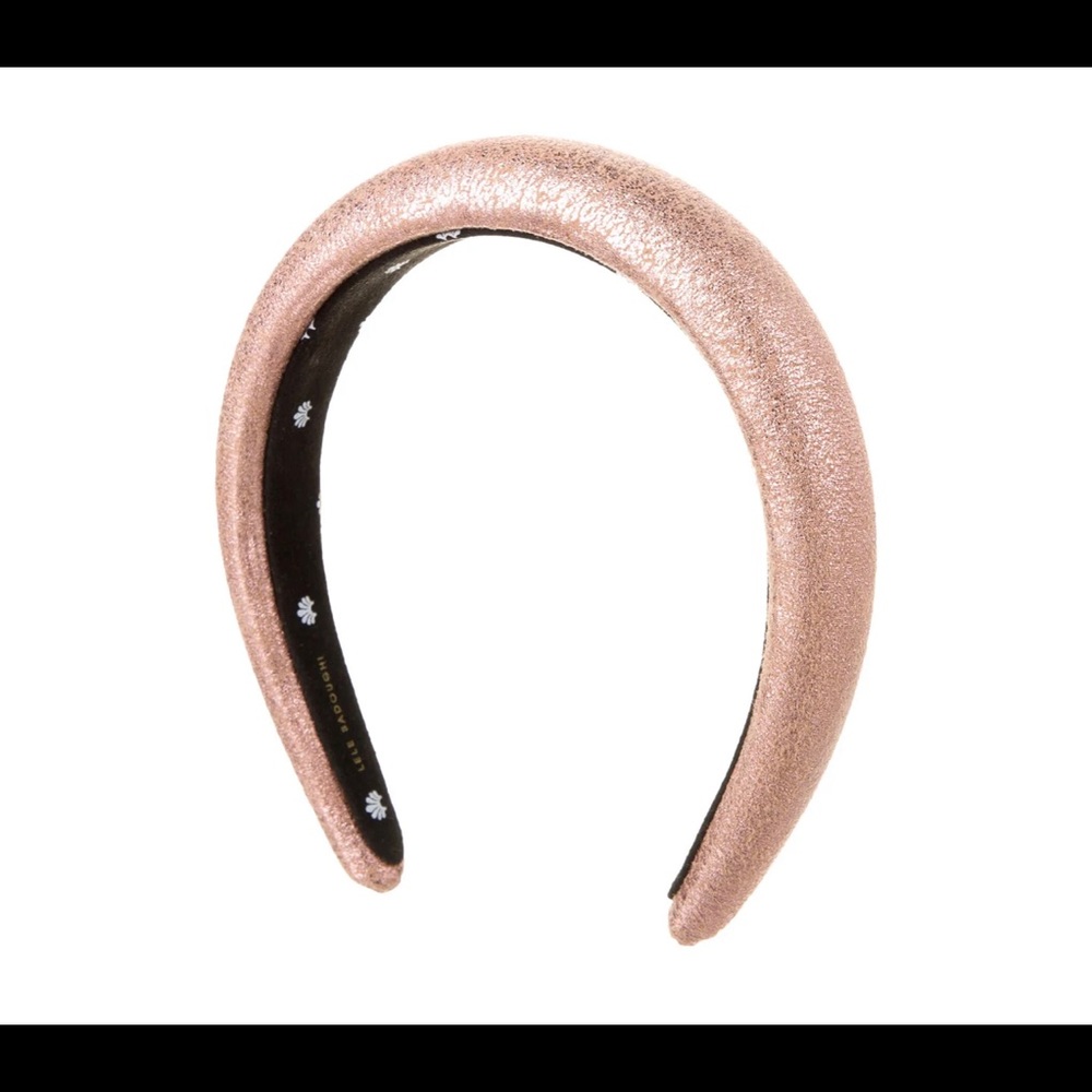 Lele Sadoughi metallic pink headband new with dust bag.